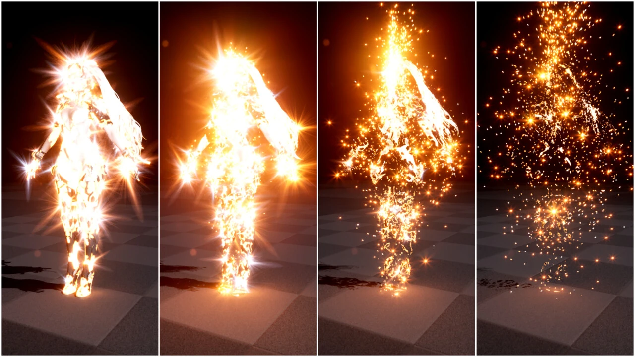 Light Leaking Dissolve effect collage